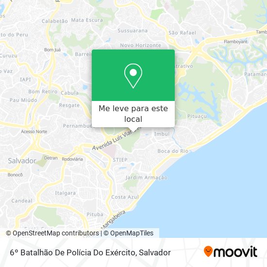 6º Batalhão De Polícia Do Exército mapa