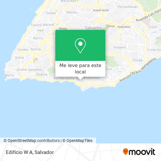 Edifício W A mapa