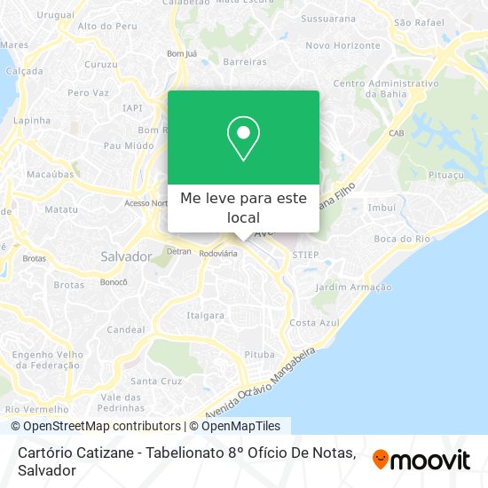 Cartório Catizane - Tabelionato 8º Ofício De Notas mapa