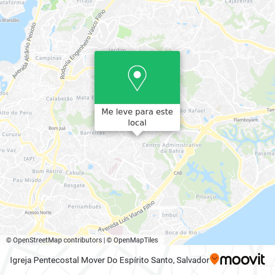 Igreja Pentecostal Mover Do Espírito Santo mapa