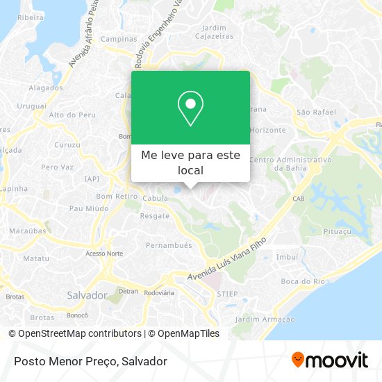 Posto Menor Preço mapa