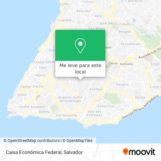 Caixa Econômica Federal mapa