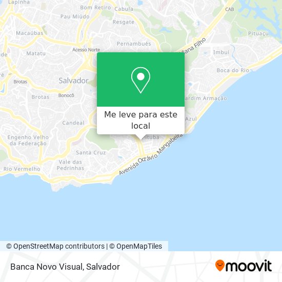 Banca Novo Visual mapa