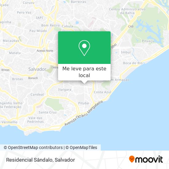 Residencial Sândalo mapa