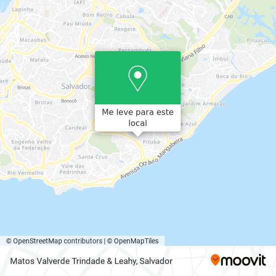 Matos Valverde Trindade & Leahy mapa