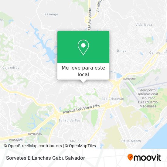 Sorvetes E Lanches Gabi mapa