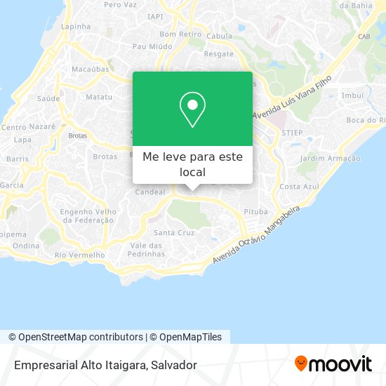 Empresarial Alto Itaigara mapa