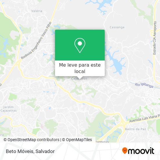 Beto Móveis mapa