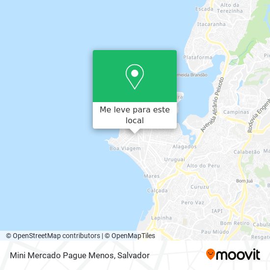 Mini Mercado Pague Menos mapa