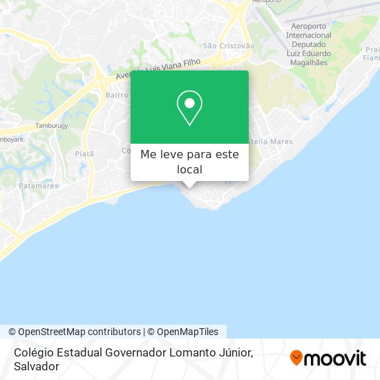 Colégio Estadual Governador Lomanto Júnior mapa