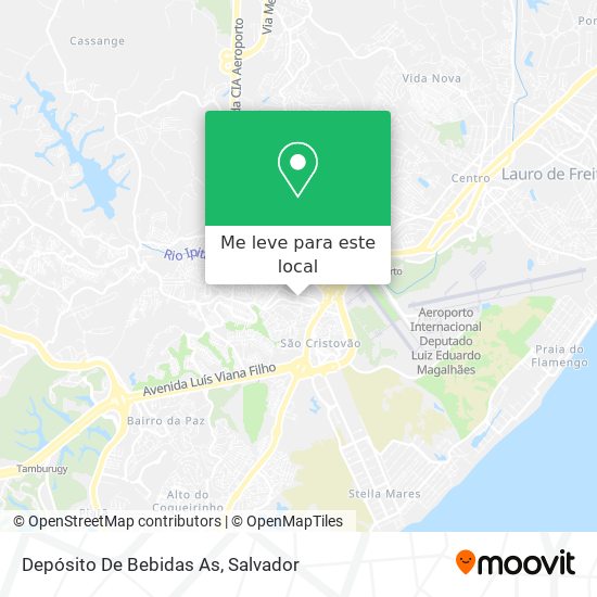 Depósito De Bebidas  As mapa