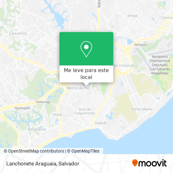 Lanchonete Araguaia mapa