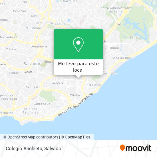 Colégio Anchieta mapa