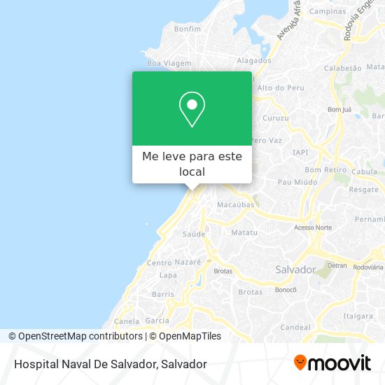 Hospital Naval De Salvador mapa