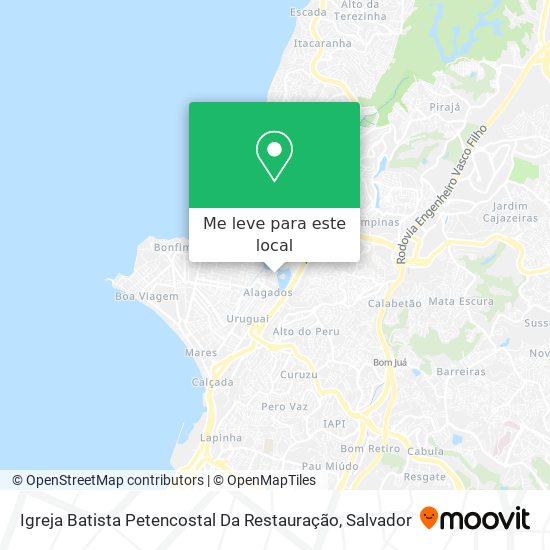 Igreja Batista Petencostal Da Restauração mapa