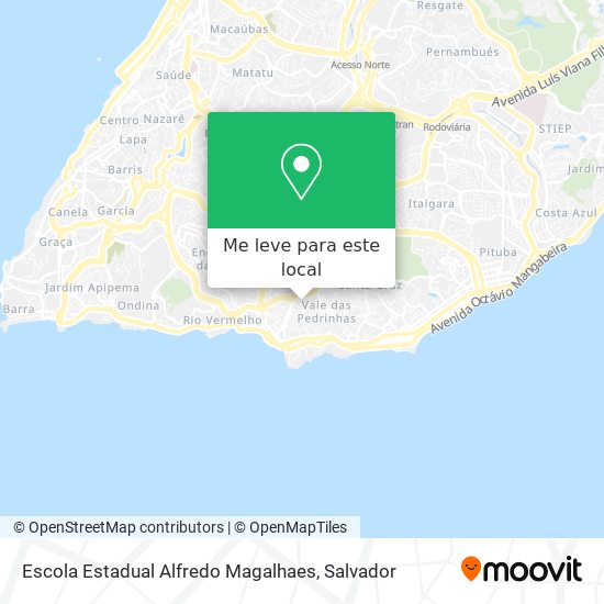 Escola Estadual Alfredo Magalhaes mapa