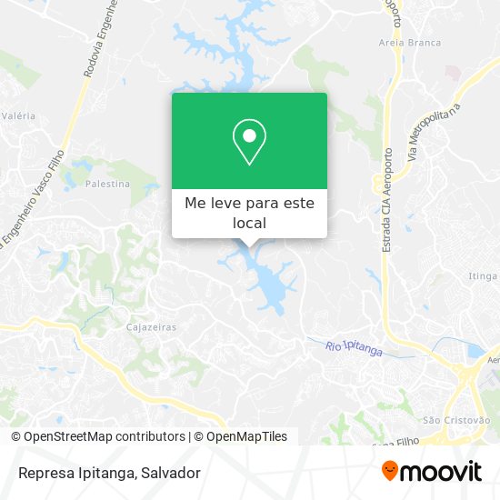 Represa Ipitanga mapa