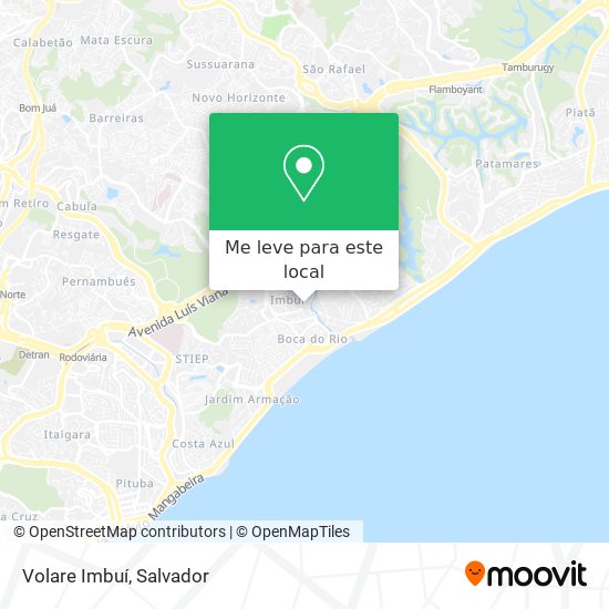 Volare Imbuí mapa