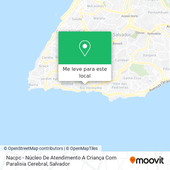 Nacpc - Núcleo De Atendimento A Criança Com Paralisia Cerebral mapa