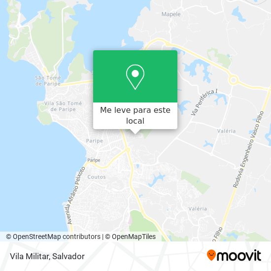 Vila Militar mapa