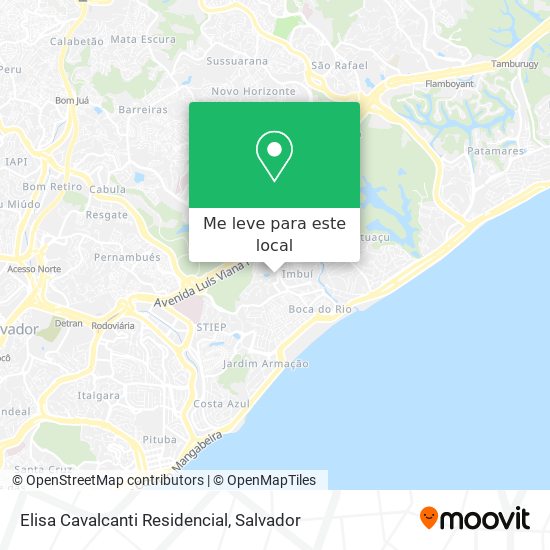 Elisa Cavalcanti Residencial mapa