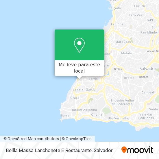 Bellla Massa Lanchonete E Restaurante mapa