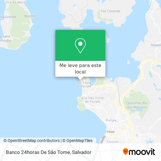 Banco 24horas De São Tome mapa