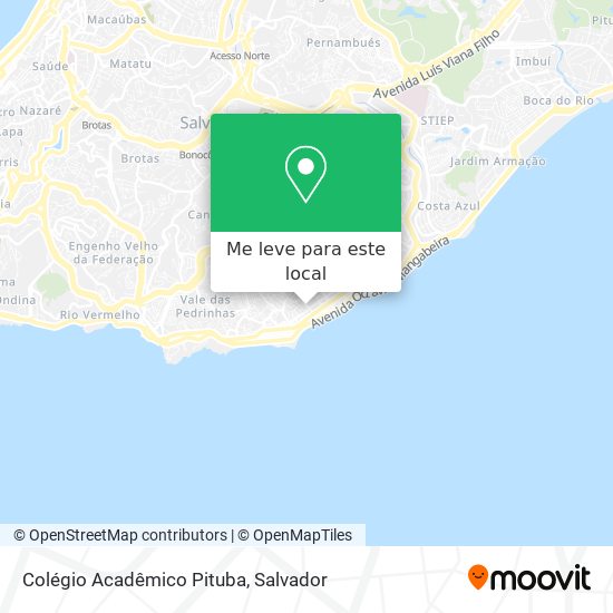Colégio Acadêmico Pituba mapa