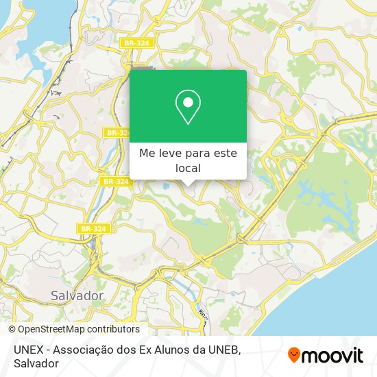 UNEX - Associação dos Ex Alunos da UNEB mapa
