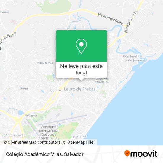 Colégio Acadêmico Vilas mapa