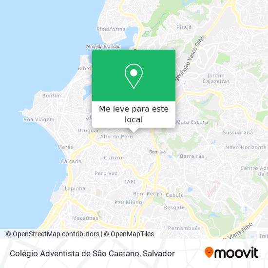 Colégio Adventista de São Caetano mapa