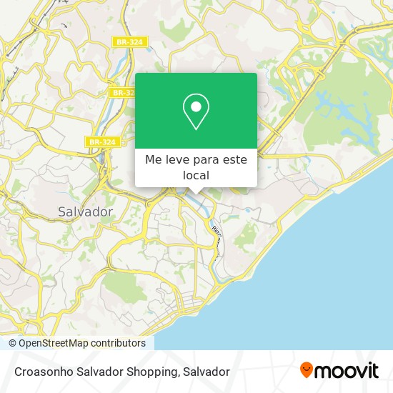 Croasonho Salvador Shopping mapa