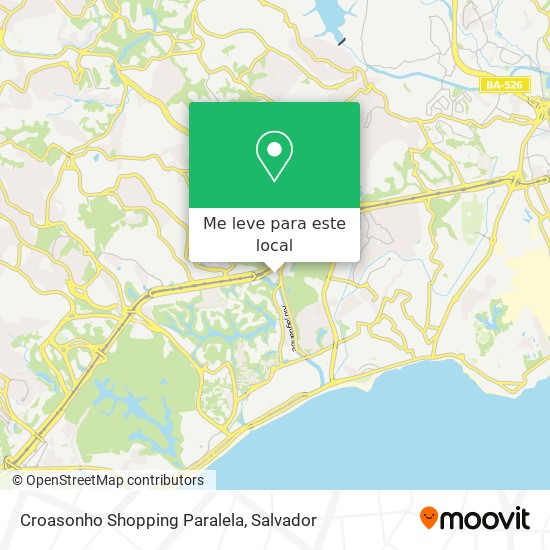 Croasonho Shopping Paralela mapa