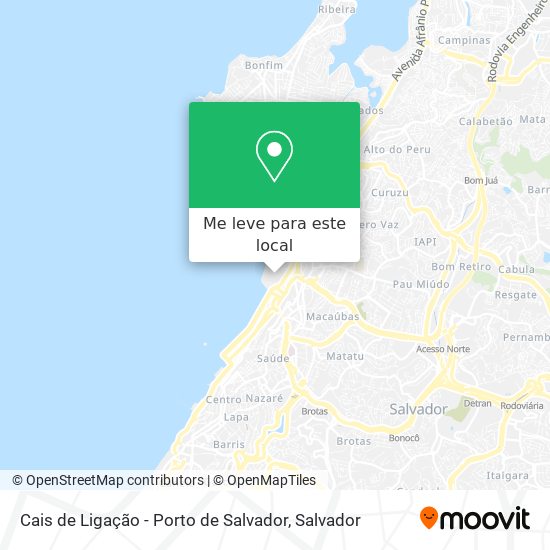 Cais de Ligação - Porto de Salvador mapa