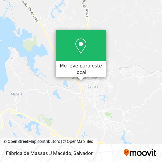 Fábrica de Massas J Macêdo mapa