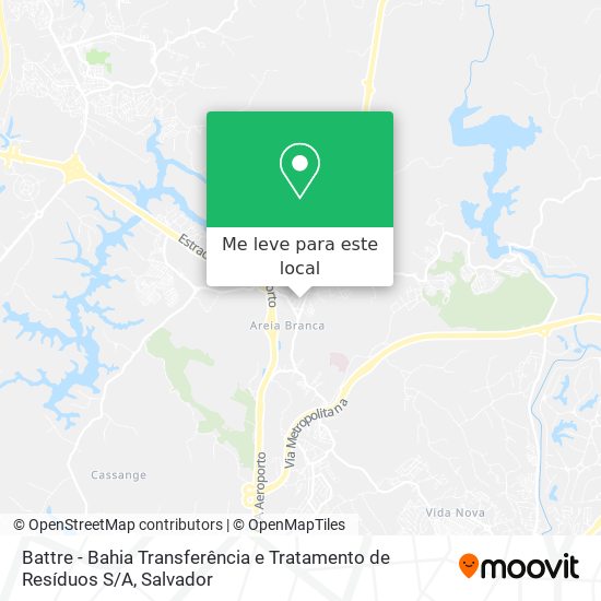 Battre - Bahia Transferência e Tratamento de Resíduos S / A mapa