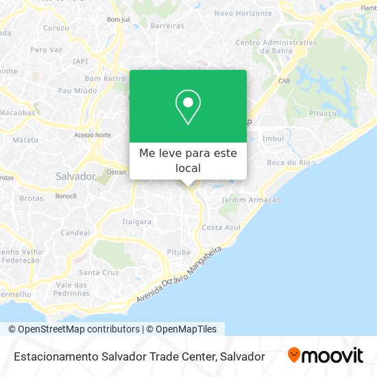 Estacionamento Salvador Trade Center mapa