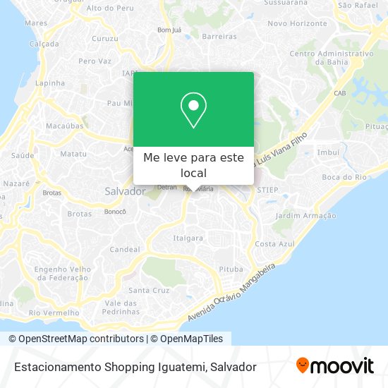 Estacionamento Shopping Iguatemi mapa