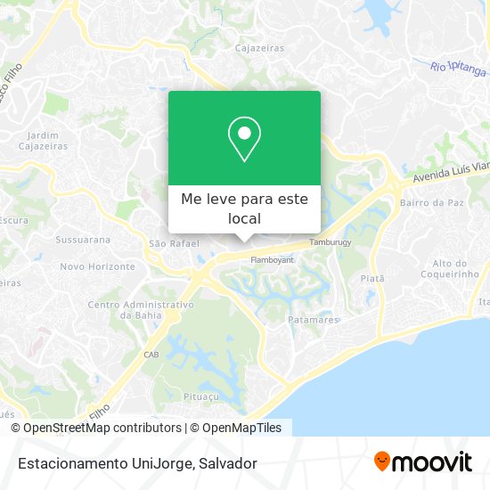 Estacionamento UniJorge mapa