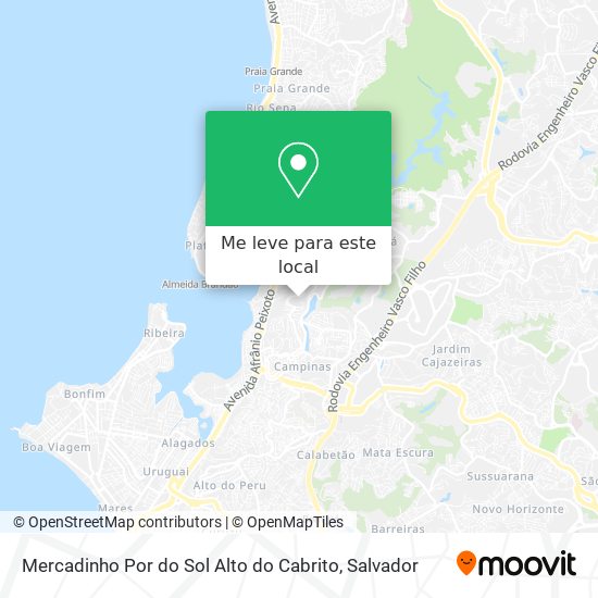 Mercadinho Por do Sol Alto do Cabrito mapa