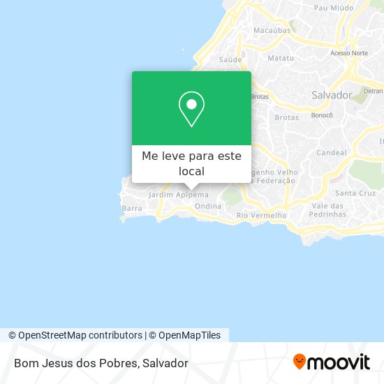 Bom Jesus dos Pobres mapa