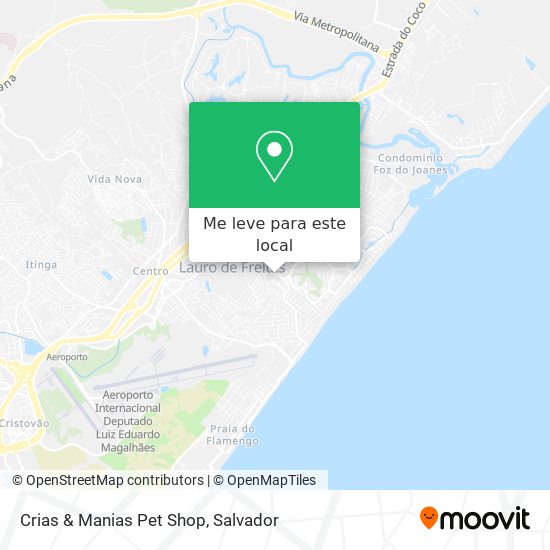 Crias & Manias Pet Shop mapa