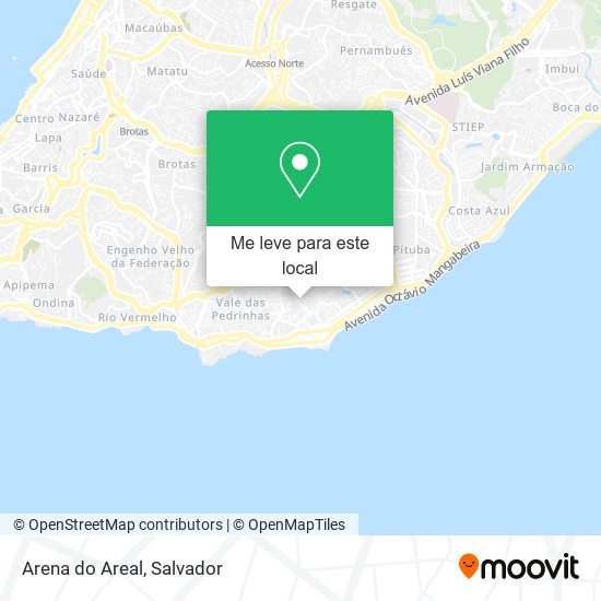 Arena do Areal mapa