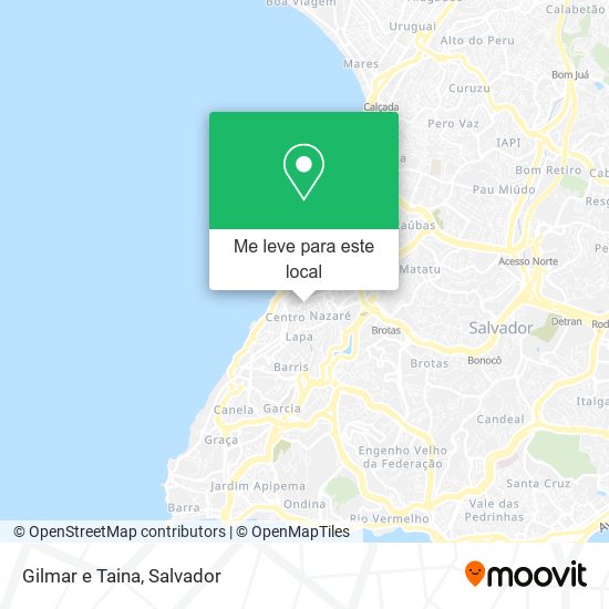 Gilmar e Taina mapa