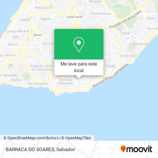 BARRACA DO SOARES mapa