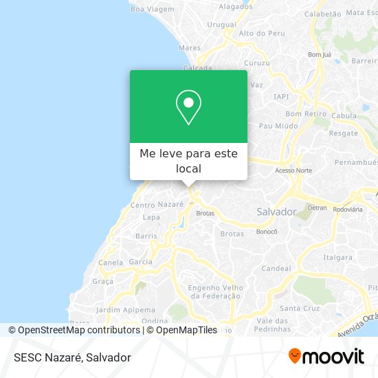 SESC Nazaré mapa