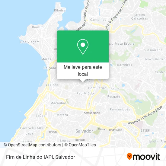 Fim de Linha do IAPI mapa