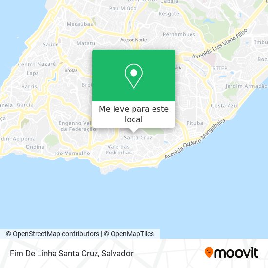 Fim De Linha Santa Cruz mapa