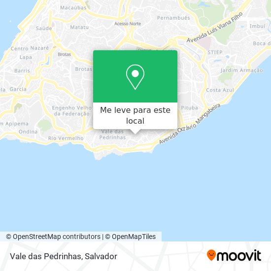 Vale das Pedrinhas mapa