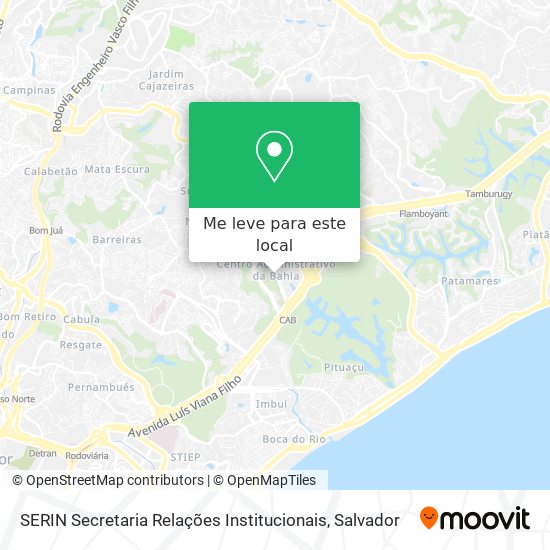 SERIN Secretaria Relações Institucionais mapa